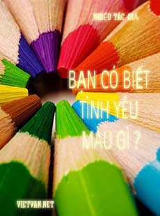 Bạn Có Biết Tình Yêu Màu Gì cover